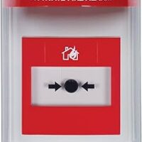 STI STI-13030FR Universal Stopper Dome Cover w/Fl Mt, Horn, Relay, Red Housing, Fire Label