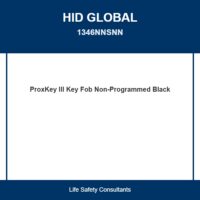 Hid (1346NNSNN) Proxkey Iii 1346 Key Fob, Non-Programmed, No Numbers, Black With Grey Insert