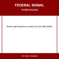 Federal Signal (151XST-S12-24A) Strobe Light Hazardous Location Ul And Cul Cid2 Surface Mount...