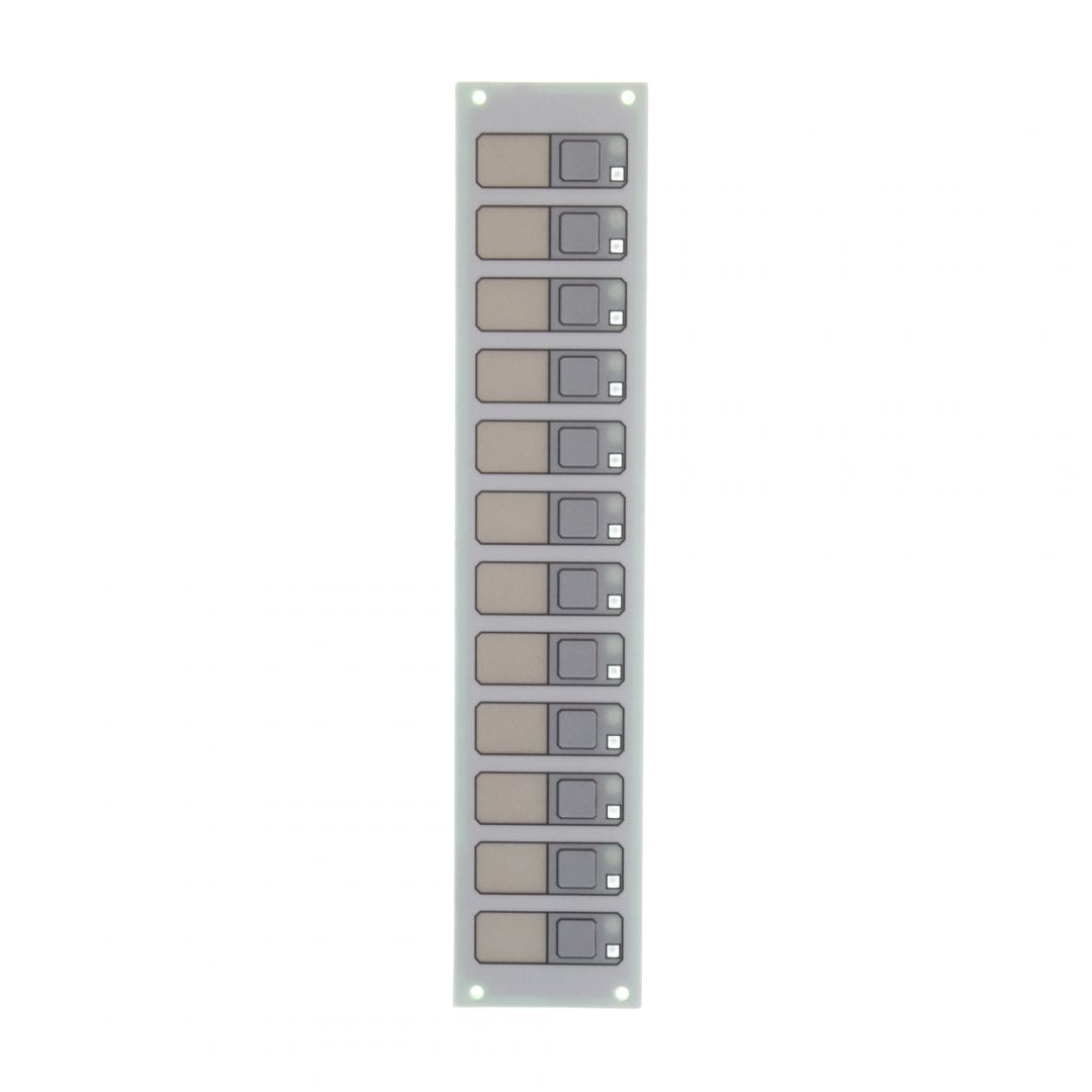 Edwards 3-12/S1GY, Edwards (3-12/S1GY) Led display/control module – 12 switches, 1 green, 1 yellow led per switch