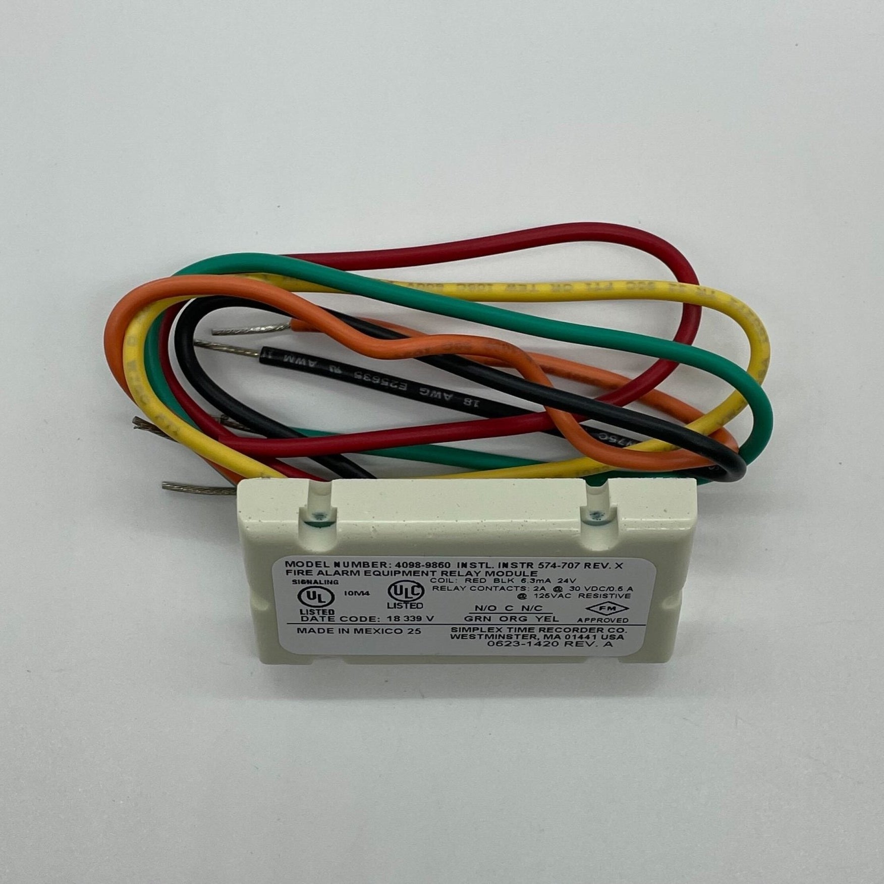 Simplex 4098-9860, Simplex (4098-9860) 2-wire relay for 4098-9780