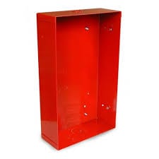 Edwards 6832-1D, Edwards (6832-1D) Wallbox – flush or surface mount, red. 14 inch (356mm) h x 8-1/2 inch (216mm) w x 3-5/8 inch d.