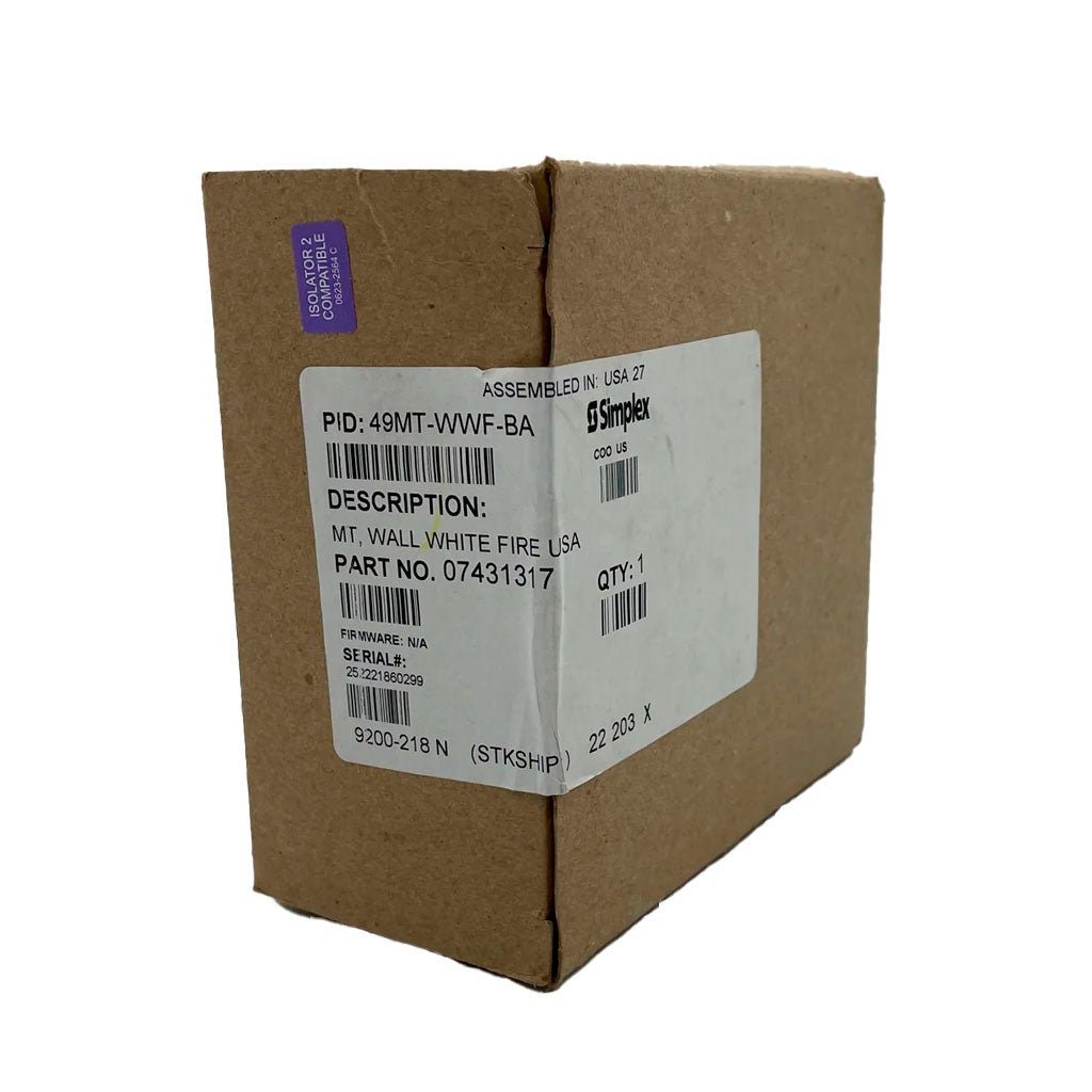 Simplex 49MT-WWF-BA, SIMPLEX (49MT-WWF-BA) Mt, Wall White Fire Usa