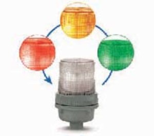 Edwards 105XBRiRGA120A, Edwards (105XBRiRGA120A) Warning Light: Led, 120V Ac, 4 5/8 In Overall Ht, 4 1/2 In Overall Dia