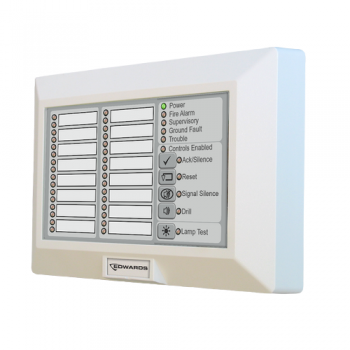 Edwards RLED-C-2, Edwards (RLED-C-2) 16-Pair Led Zone Annunciator With Common Controls. English.