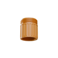 Space Age (ASD-34U-CPVC) Slimfit Pipe Union, 3/4", Orange*, Cpvc