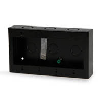Space Age (IGB4B) Igb Backbox 4 Gang Black Surface 4-5/8X8-1/4X1-3/4Dp
