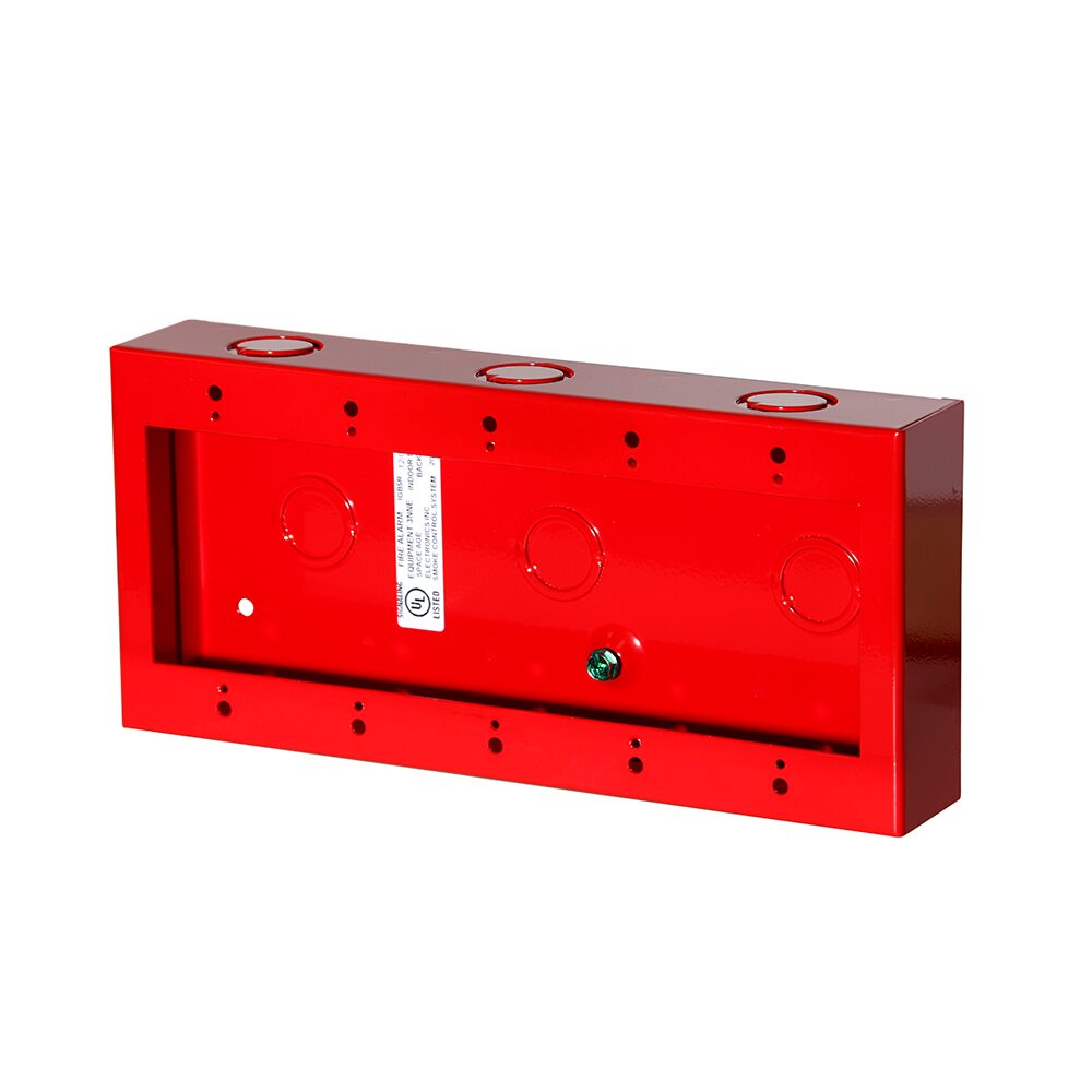 Space Age IGB5R, Space Age (IGB5R) Igb Backbox 5 Gang Red Surface 4-5/8X9-3/4X1-3/4Dp