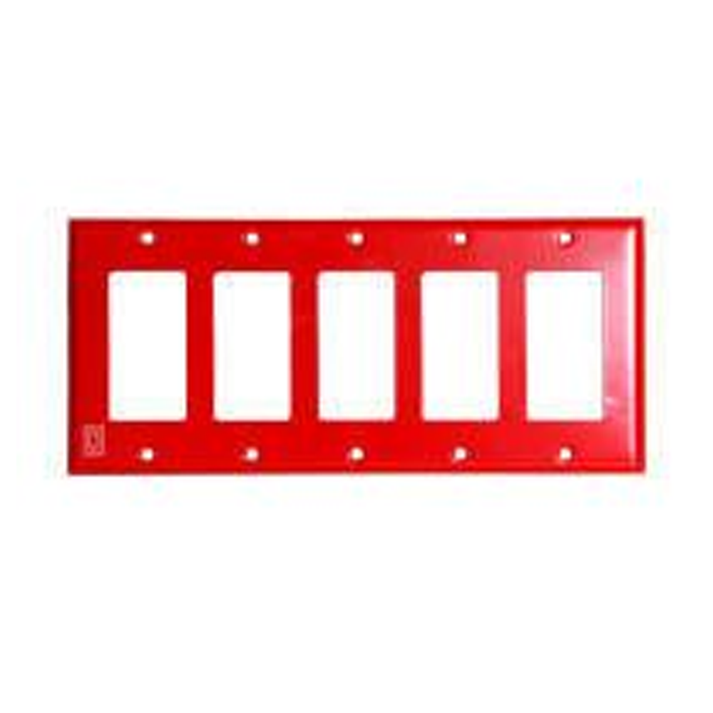 Space Age IGP5R, Space Age (IGP5R) Igp Plate 5 Gang Red