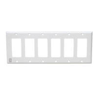 Space Age (IGP6W) Igp Plate 6 Gang White