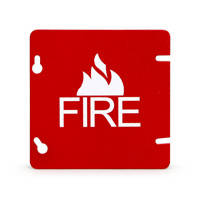 Space Age (SSU00461) Fp5 Fire Plate 4 11/16 Red White Letering 18 Ga Single