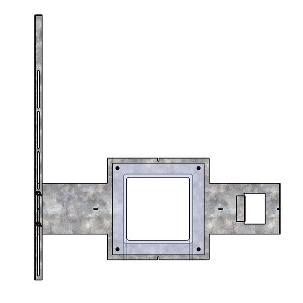 Space Age SSU00485, Space Age (SSU00485) Tcc Sq Tile Template Galv Cutout Template 16 Ga Galv