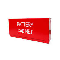 Space Age (SSU00505C) Mbc Mini Battery Cabinet Red W/Custom Screen