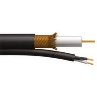 Genesis (51045008) Rg59 95 + 18/2 Stranded — Cctv Coax, Outdoor — Black