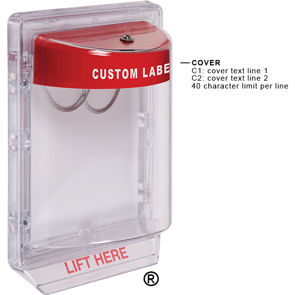 sti sti-1200cr, STI STI-1200CR *CUSTOM LABEL*Stopper II w/o Horn Fl Mt – red horn housing