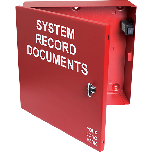 sti em1212doc-u, STI EM1212DOC-U Red Metal “System Record Documents” Box with USB-C Flash Drive, Thumb Lock