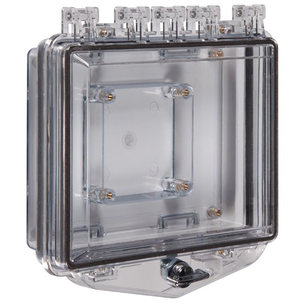 sti sti-7511b, STI STI-7511B Polycarbonate Enclosure w/Enc Bkbx, Double-Gang Electrical Box & Exterior Thumb Lock