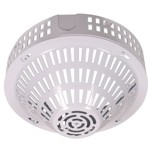 sti sti-8230-w, STI STI-8230-W Smoke Detector Damage Stopper w/Conduit Spacer – White Coated Steel