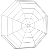 STI STI-9636 STI STI-9636 Medium Wire Cage for Clocks, White