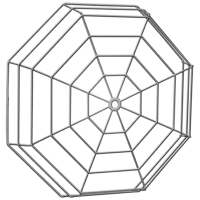 STI STI-9636-SS STI STI-9636-SS Medium Wire Cage for Clocks, Stain