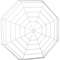 STI STI-9637 STI STI-9637 Large Wire Cage for Clocks, White