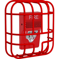 STI STI-9754-R STI STI-9754-R Strobe Wire Guard, Wall Mount, Red