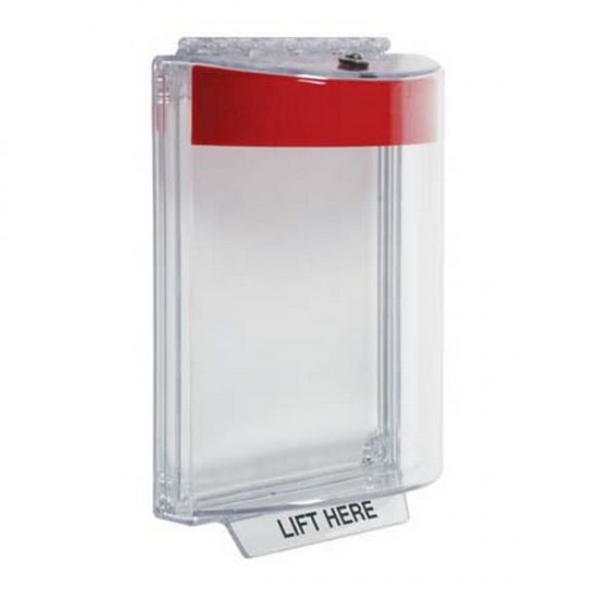 sti sti-13020nr, STI STI-13020NR Universal Stopper Dome Cover w/Fl Mt, Horn, Red Housing, No Label