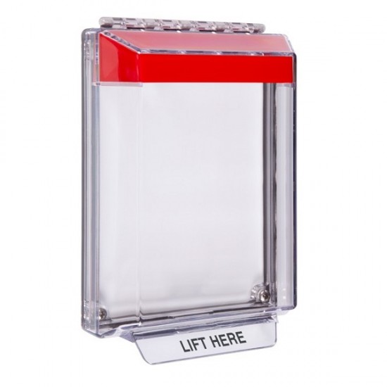 sti sti-14020nr, STI STI-14020NR Universal Stopper Low Profile Cover w/Fl Mt, Horn, Red Housing, No Label