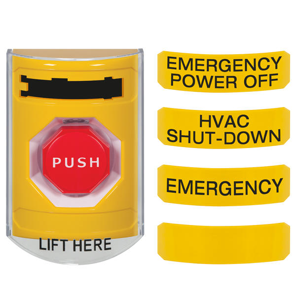 sti cp-ss23-en, STI CP-SS23-EN Contractor 3-Pack, 3-in 1 Illuminated Stopper Station – Yellow, English