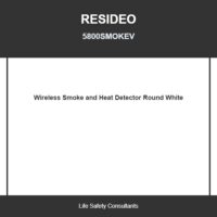 Resideo (5800SMOKEV) Wireless Smoke And Heat Detector, Round, White