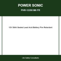 Power Sonic (PHR-12200 M6 FR) Phr-12200 12V 58Ah @20-Hr.; Fr