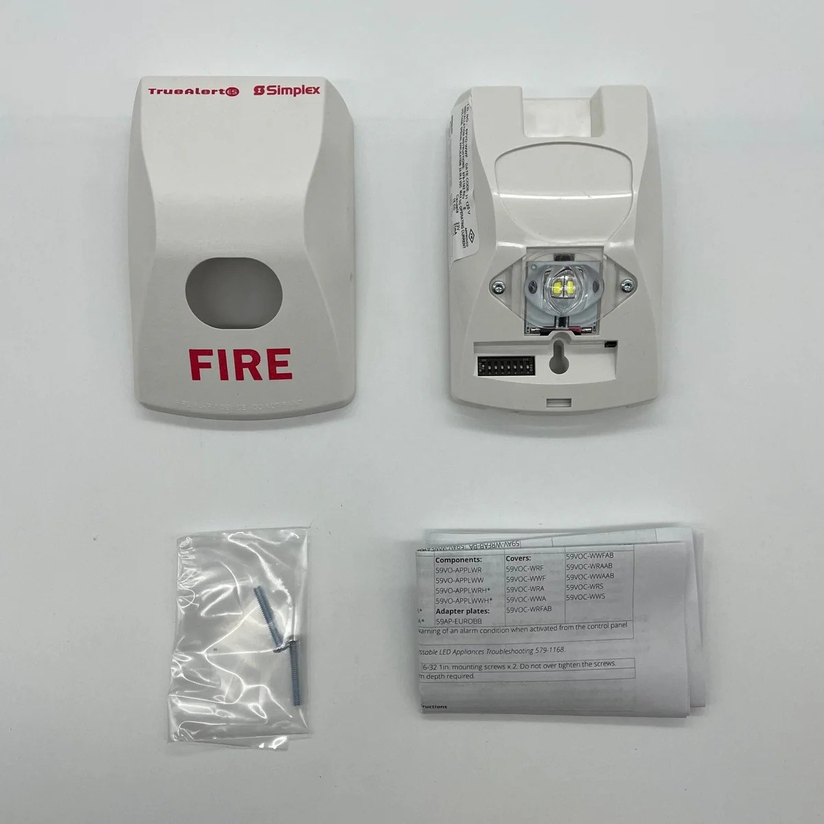 Simplex 59VO-WWF, Simplex (59VO-WWF) Vo led wall white fire