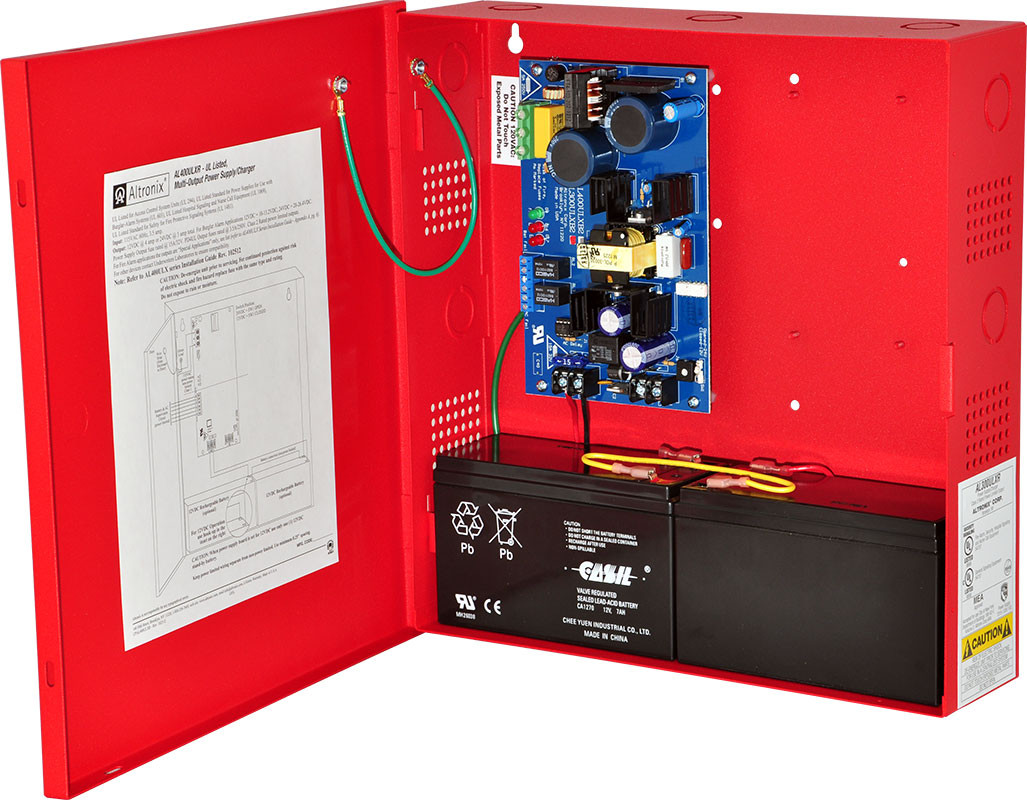 Altronix AL400ULXR, Altronix (AL400ULXR) Al400ulx ps in red enclosure