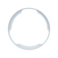 System Sensor (BZWC-AL) Ceiling white bezel kit alert; 5 per unit