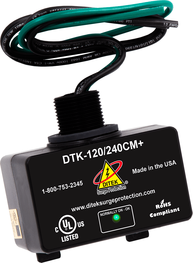 Ditek DTK-120/240CM+, DITEK (DTK-120/240CM+) 120/240 VAC, Parallel Protector, 2W(+G),