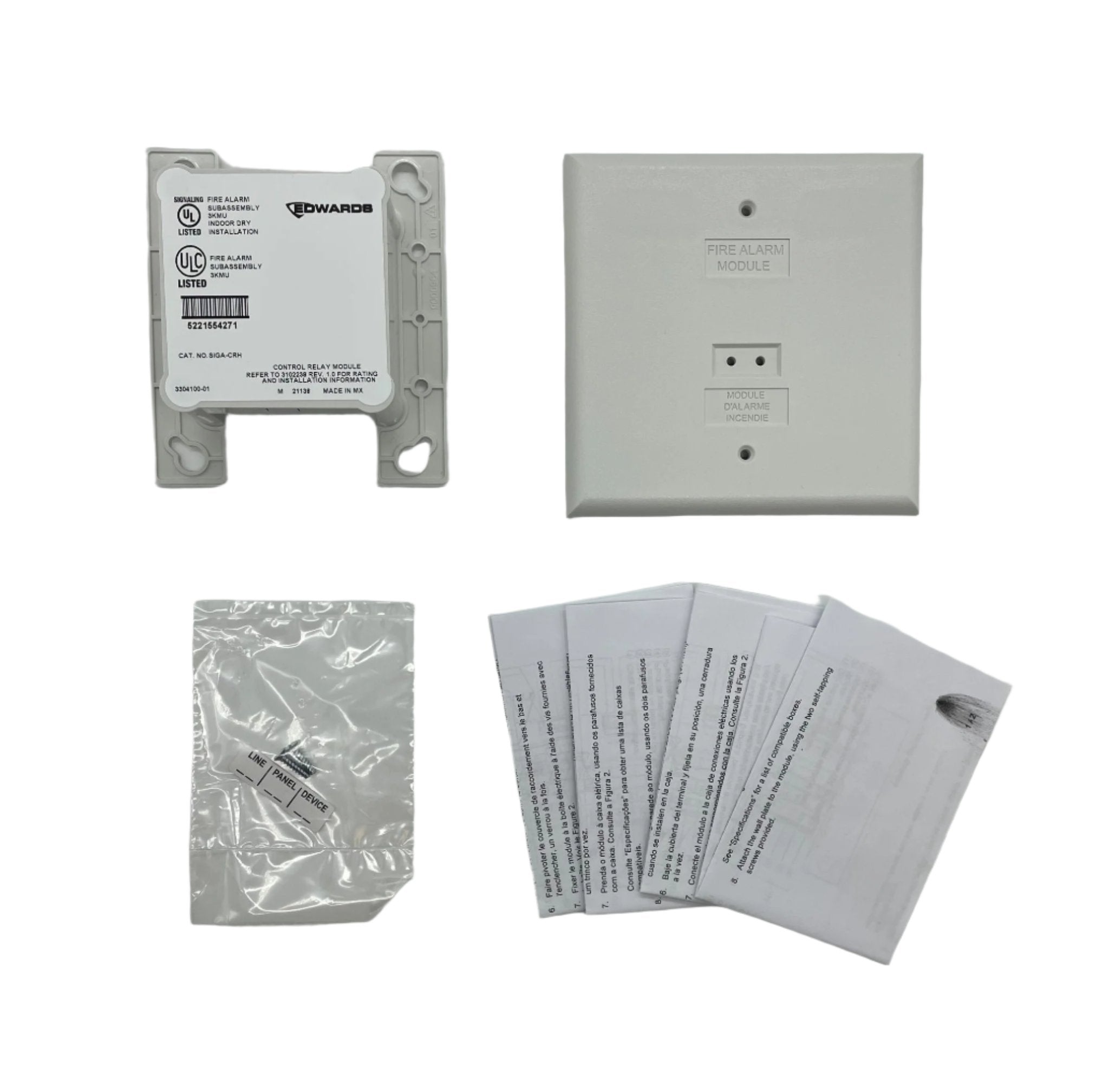 Kidde GSA-CRH, KIDDE (GSA-CRH) Control Relay Module, DPDT, 7amp @ 120/2