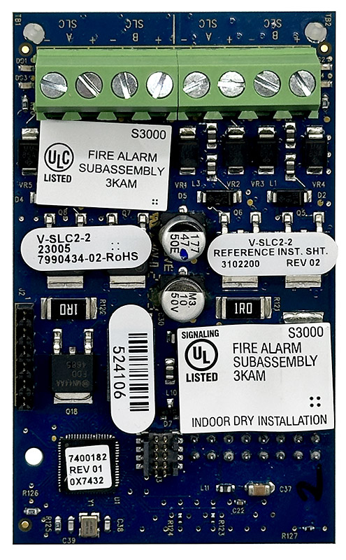 kidde v-slc2-2 expansion module, KIDDE (V-SLC2-2) Expansion module, two 250-device loops,