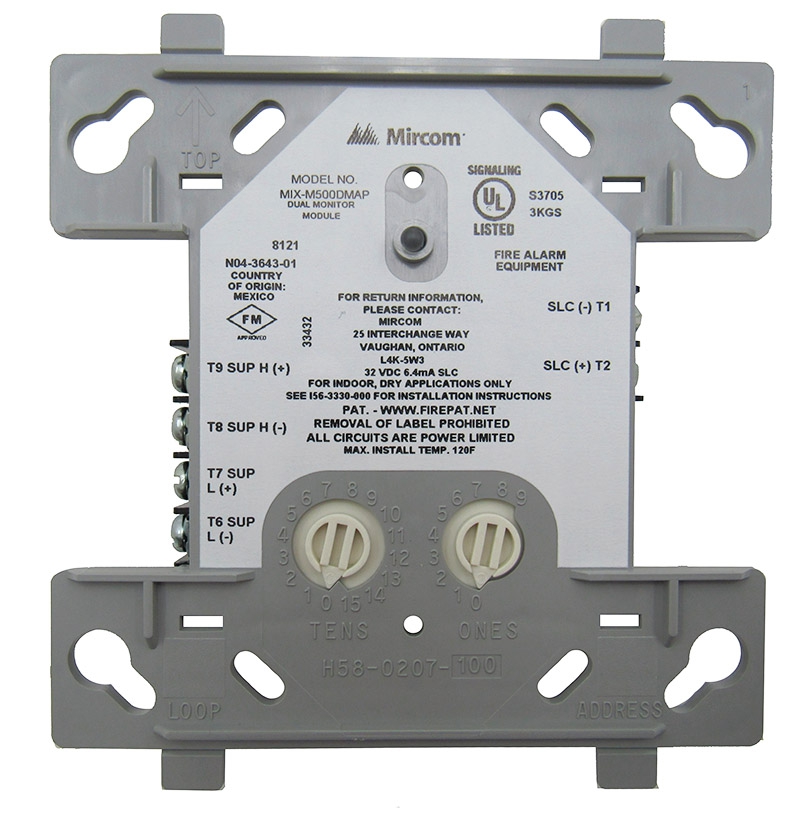 Mircom MIX-M500DMAP, MIRCOM (MIX-M500DMAP) Intelligent Dual Input Monitor Module. R