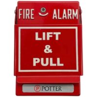 POTTER (RMS-1T-WP-LP) Pull Station, Dual Action, Weatherproof,
