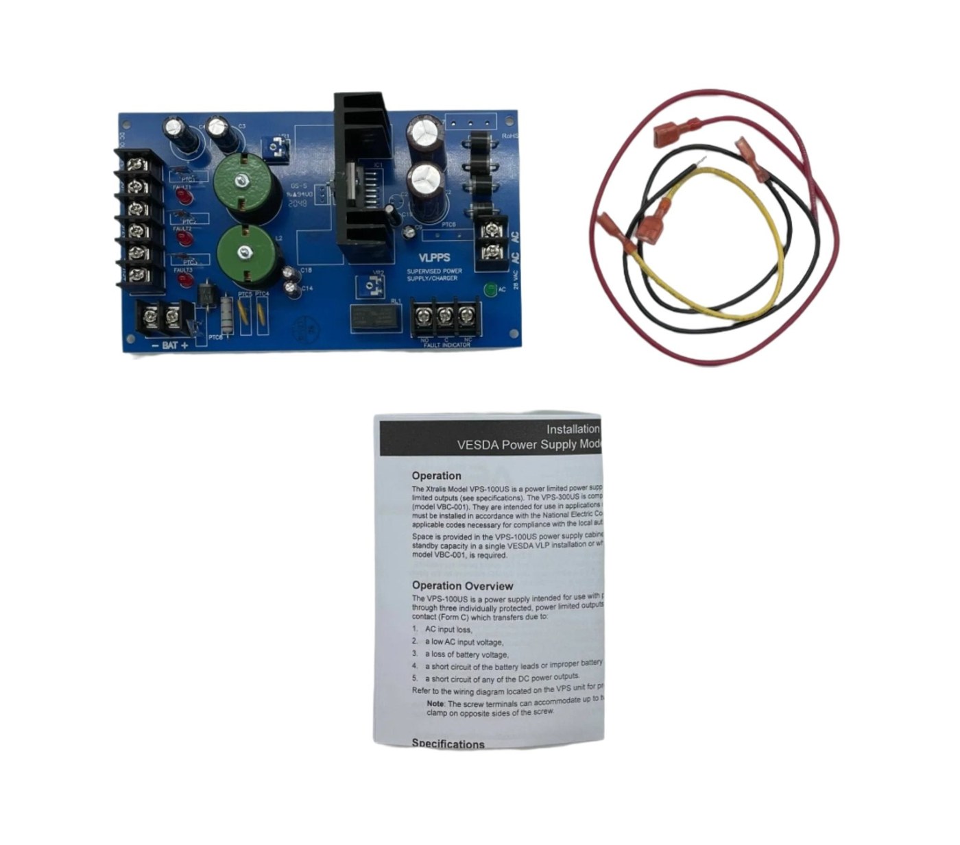 Vesda VSP-100US-PCB, VESDA (VSP-100US-PCB) VLPPSB Power Supply Circuit Board Only