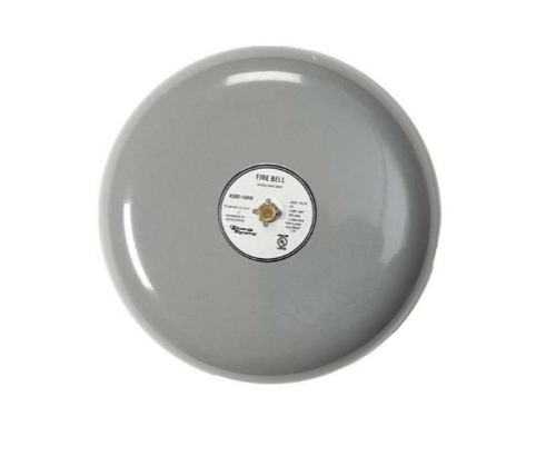 KIDDE COMMERCIAL 439D-10AW, Kidde Commercial (439D-10AW) Fire Alarm Bell, 10″ (250Mm), Vibrating, Diode, 24Vdc, Gray.