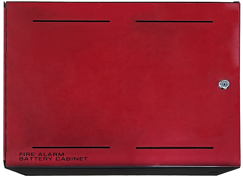 KIDDE COMMERCIAL BC-1R, Kidde Commercial (BC-1R) Battery Cabinet,40Ah,Red