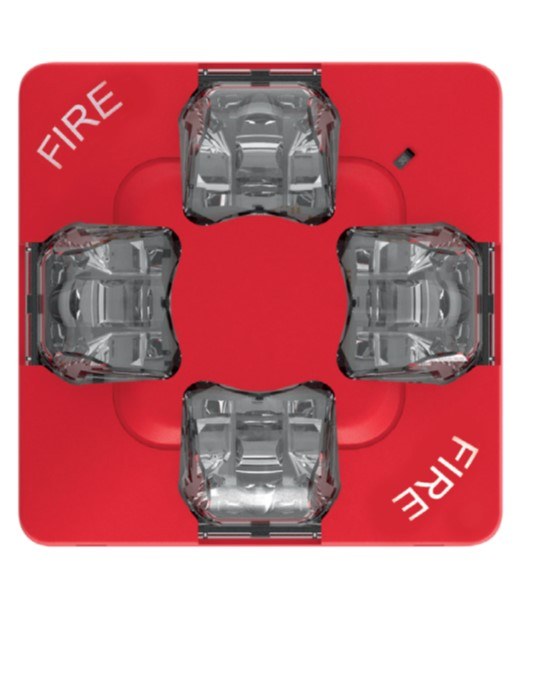 KIDDE COMMERCIAL EWGVMRF, Kidde Commercial (EWGVMRF) Outdoor Strobe, 15-115Cd, Red, Fire Marking