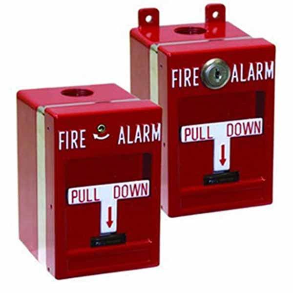 KIDDE COMMERCIAL MPSR1-D45WX-GE, Kidde Commercial (MPSR1-D45WX-GE) Manual Pull Station, Exlposionproof, Single-Action, Dpdt