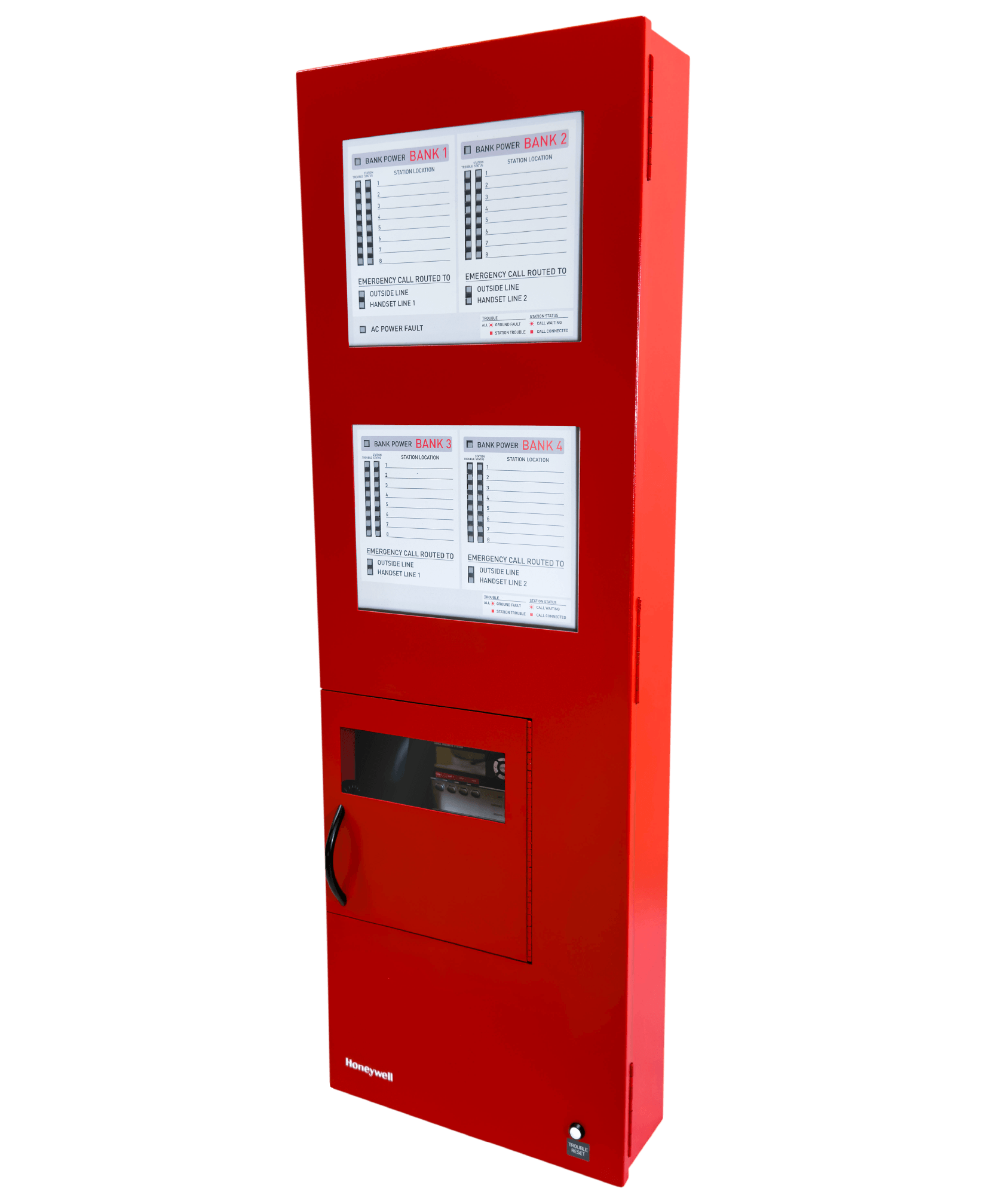 Honeywell HON-AOR-32, Honeywell (HON-AOR-32) Expanded Analog Aor Command Unit With 32-Station Capacity, Red