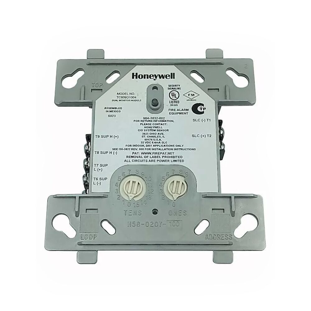 Honeywell TC809D1004, Honeywell (TC809D1004) Monitor Module, Dual, Two Independent Class B Circuits