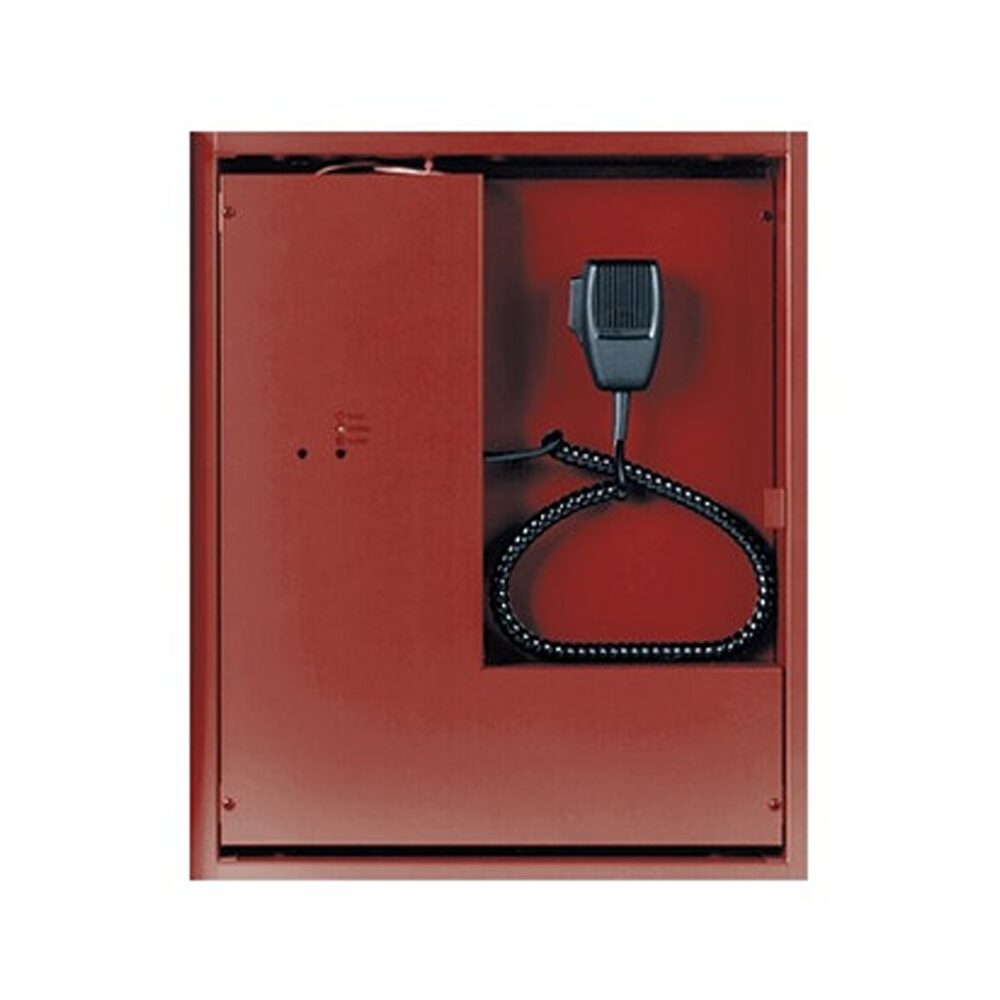 Potter Electric Signal EVAX-100R, Potter (EVAX-100R) (Evax-100R) 100 Watt Voice Panel, Red Cabinet
