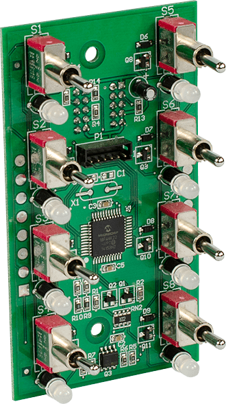 Potter Electric Signal EVX-SL8, Potter (EVX-SL8) 8 Switch/Led Card