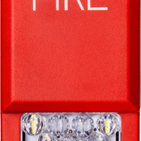 Potter (PE-STR) (4871002) Strobe, Led, Wall, Red, Fire, Clear Lens, 15/30/75/110/135/185 Cd, 24