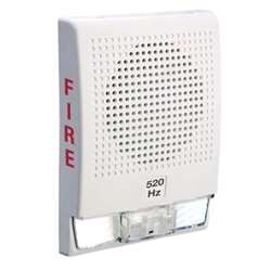 KIDDE COMMERCIAL EG4LFVWF, Kidde Commercial (EG4LFVWF) Wall Horn/Strobe, 15-110Cd, Low Frequency, White, Fire Marking